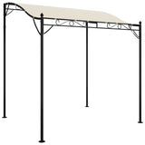 vidaXL Luifel 2x2,3 m 180 g/m² stof en staal crèmekleurig