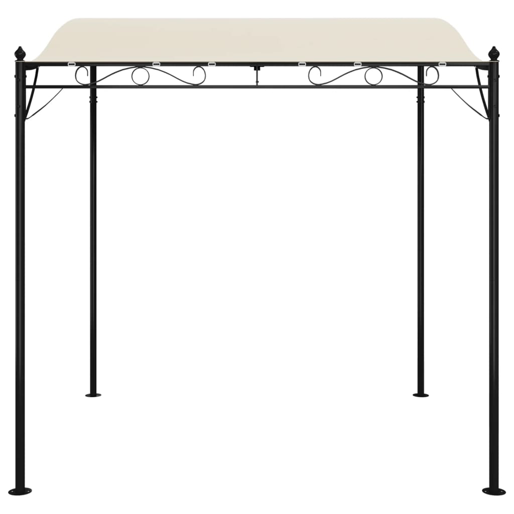 vidaXL Luifel 2x2,3 m 180 g/m² stof en staal crèmekleurig