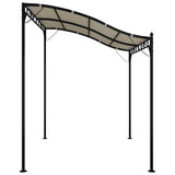 vidaXL Luifel 2x2,3 m 180 g/m² stof en staal crèmekleurig