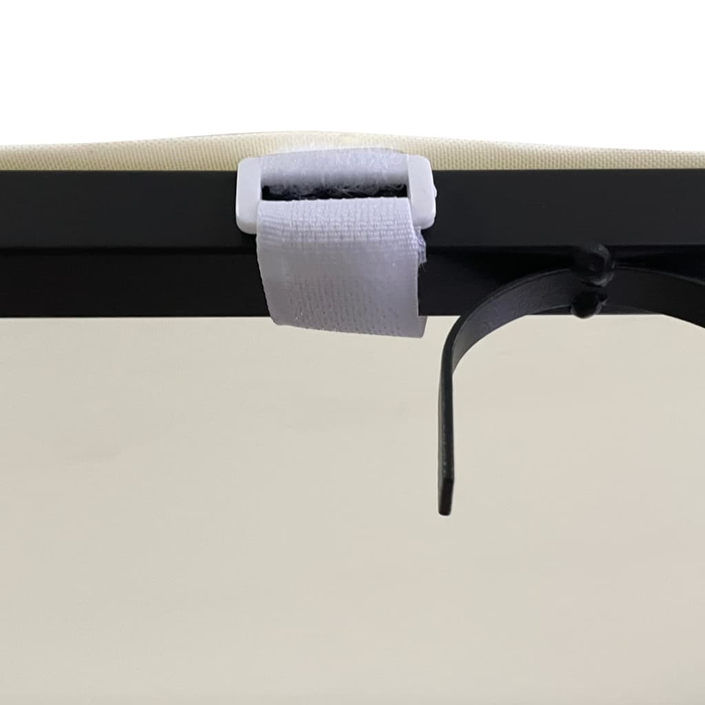 vidaXL Luifel 2x2,3 m 180 g/m² stof en staal crèmekleurig