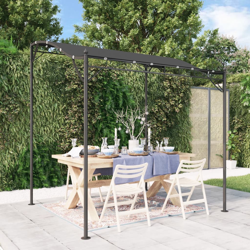 vidaXL Luifel 2x2,3 m 180 g/m² stof en staal crèmekleurig