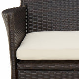 vidaXL Tuinstoelen met kussens 2 st bruin poly rattan (alleen VK/IE/FI/NO)