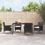 vidaXL Tuinstoelen met kussens 2 st bruin poly rattan (alleen VK/IE/FI/NO)