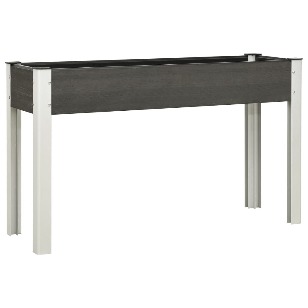 vidaXL Plantenbak verhoogd 75x40x75 cm HKC grijs