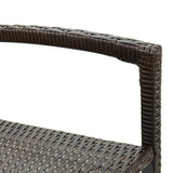 vidaXL Barkrukken 2 st poly rattan bruin
