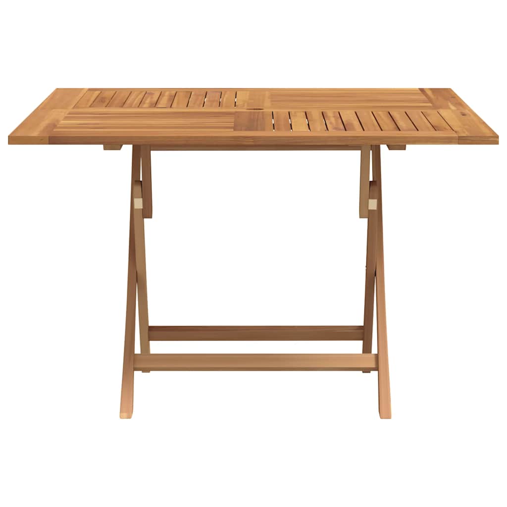 vidaXL Tuintafel inklapbaar 110x110x75 cm massief teakhout