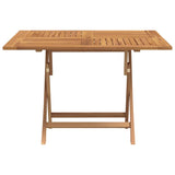 vidaXL Tuintafel inklapbaar 110x110x75 cm massief teakhout
