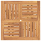 vidaXL Tuintafel inklapbaar 110x110x75 cm massief teakhout