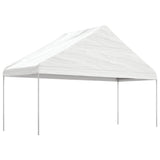 vidaXL Prieel met dak 4,46x5,88x3,75 m polyetheen wit