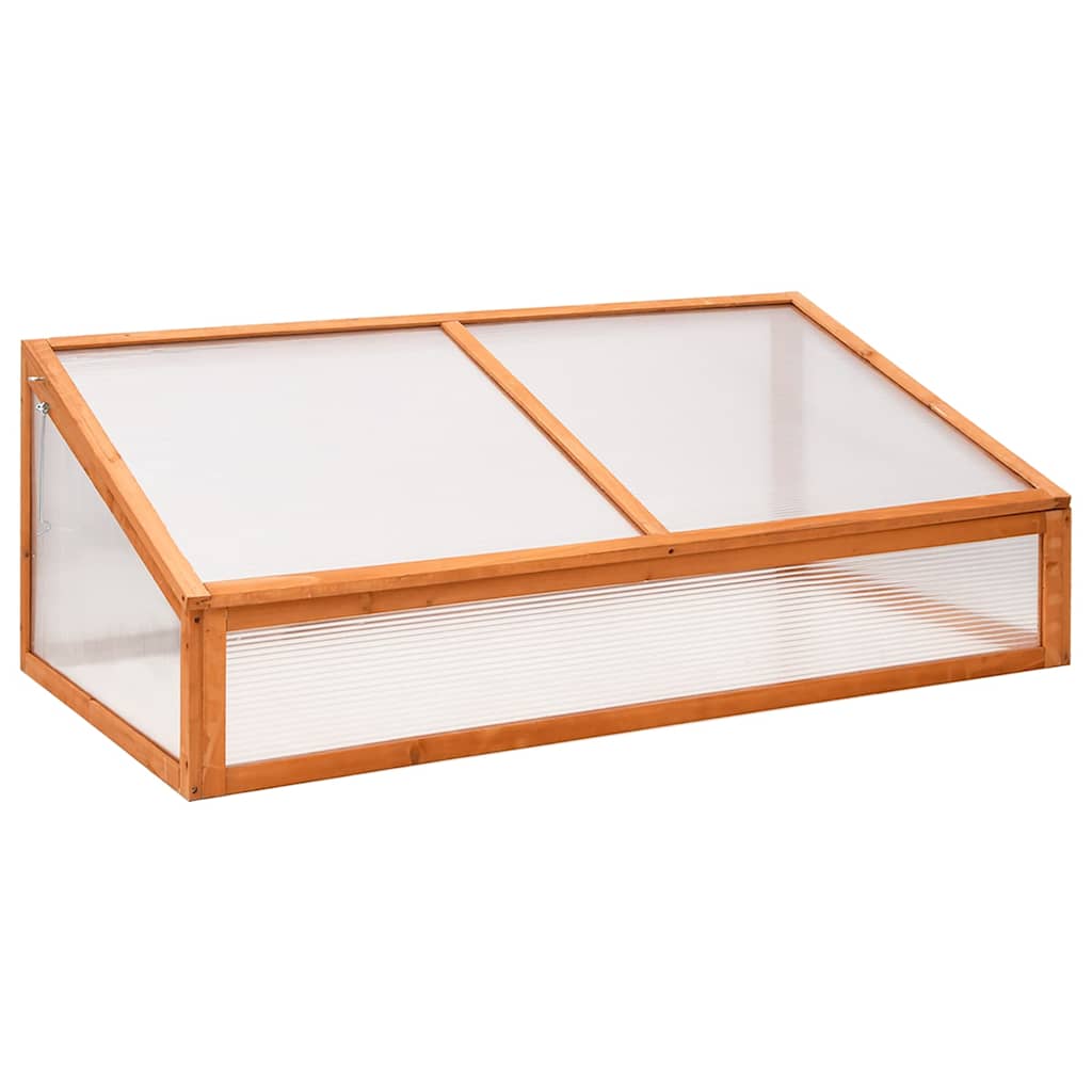 vidaXL Broeikas 110x56x39 cm vurenhout oranje