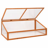 vidaXL Broeikas 110x56x39 cm vurenhout oranje