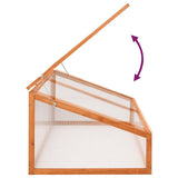 vidaXL Broeikas 110x56x39 cm vurenhout oranje
