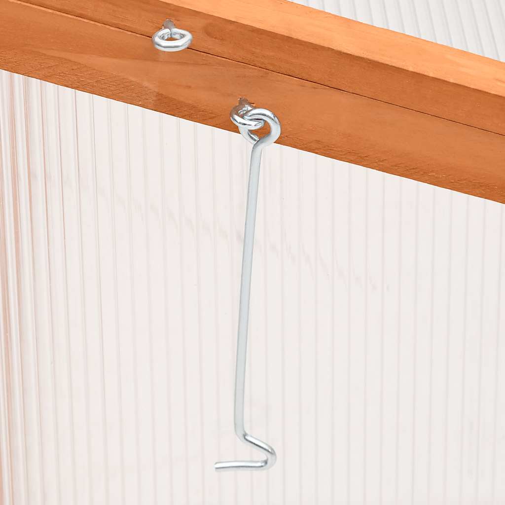 vidaXL Broeikas 110x56x39 cm vurenhout oranje