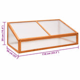 vidaXL Broeikas 110x56x39 cm vurenhout oranje