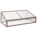 vidaXL Broeikas 110x56x39 cm vurenhout oranje