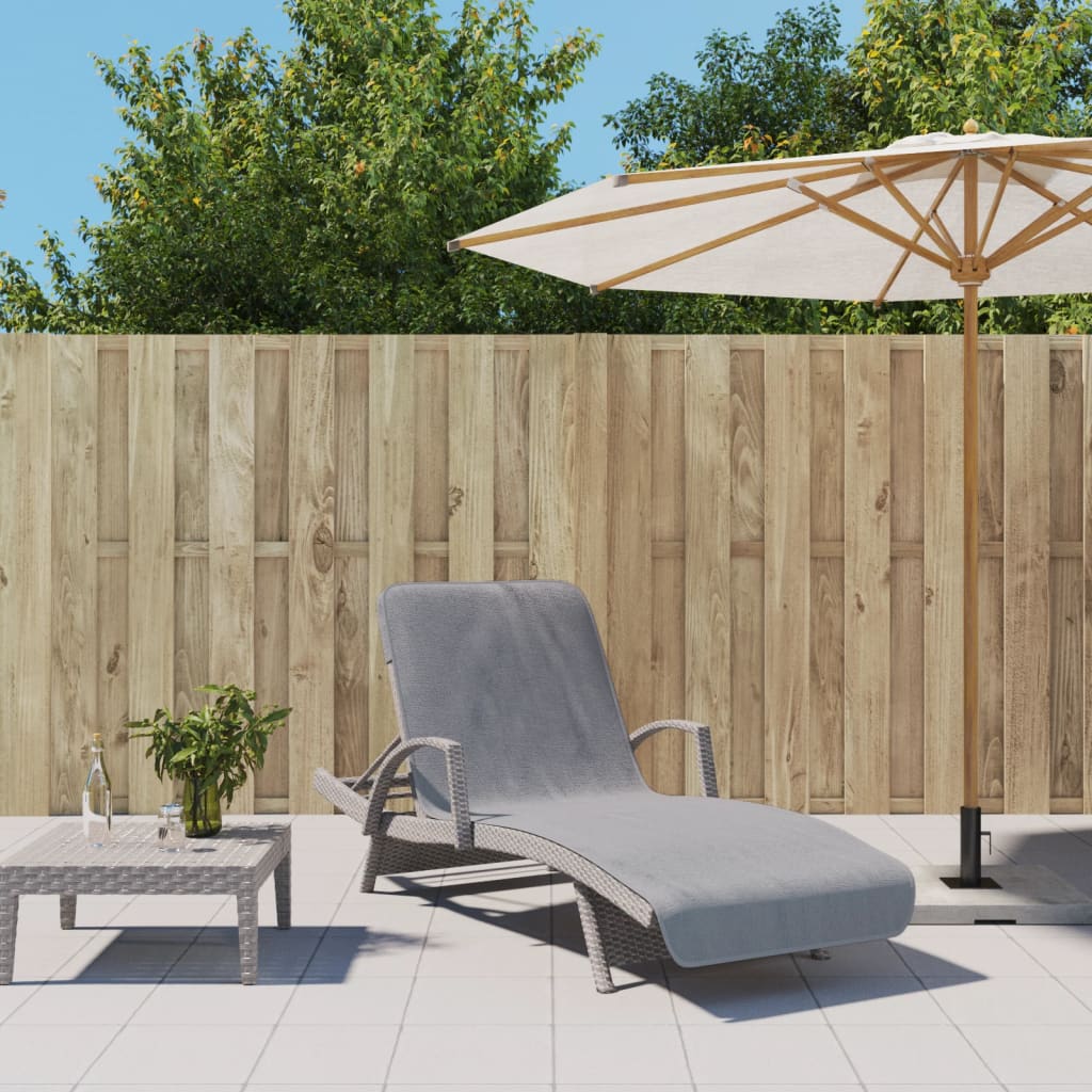 vidaXL Strandhanddoeken 4 st 400 g/m² 60x135 cm stof wit