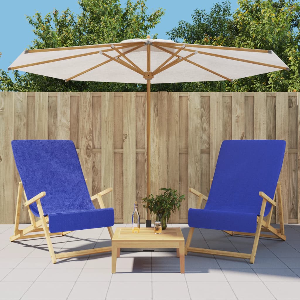 vidaXL Strandhanddoeken 4 st 400 g/m² 60x135 cm stof wit