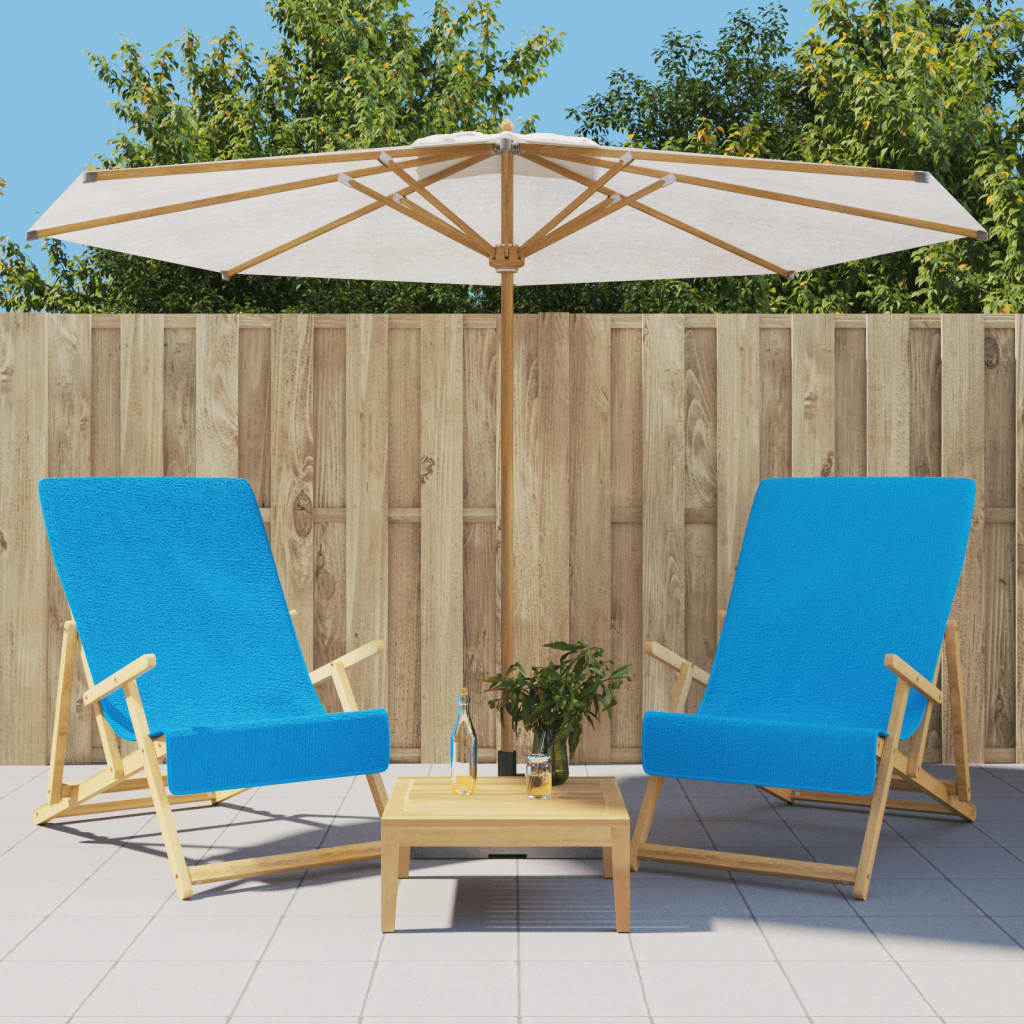 vidaXL Strandhanddoeken 4 st 400 g/m² 60x135 cm stof wit