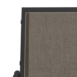 vidaXL Schuifstoel tuin 61x76x87 cm textileen en staal zwart