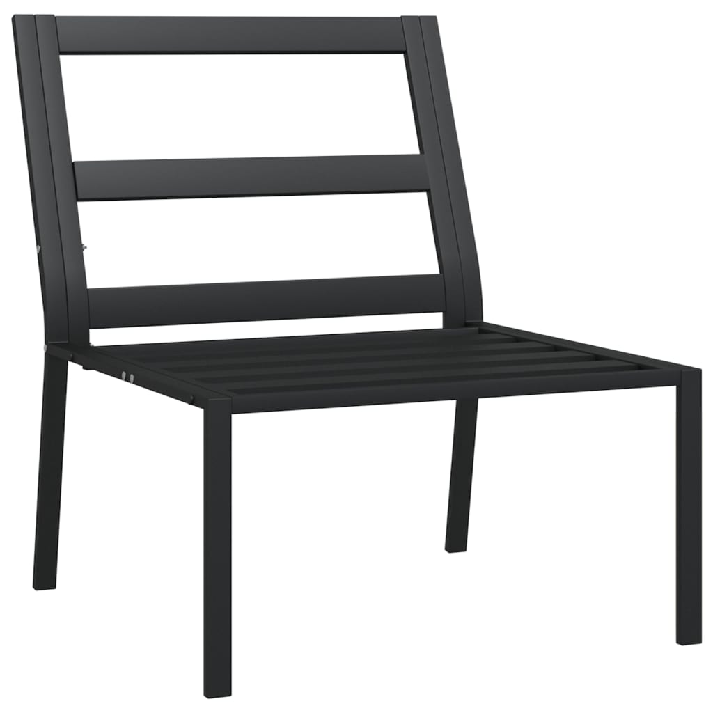 vidaXL Garden Chairs with Grey Cushions 2 pcs 60x74x79 cm Steel
