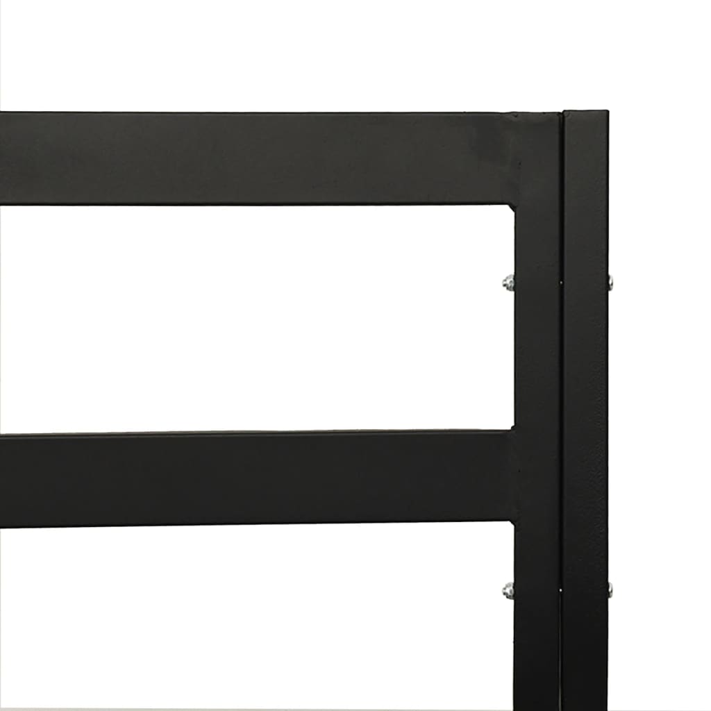 vidaXL Tuinstoel met grijze kussens 76x76x79 cm staal