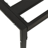 vidaXL Tuinvoetenbanken met grijze kussens 2 st 60x60x35 cm staal