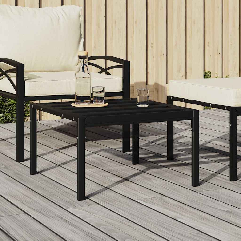 vidaXL Tuinvoetenbanken met grijze kussens 2 st 60x60x35 cm staal