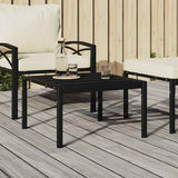 vidaXL Tuinvoetenbanken met grijze kussens 2 st 60x60x35 cm staal