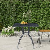 vidaXL Garden Table 50x50x72 cm Steel Mesh Anthracite