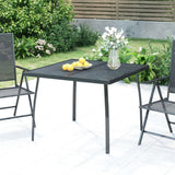 vidaXL Garden Table 50x50x72 cm Steel Mesh Anthracite