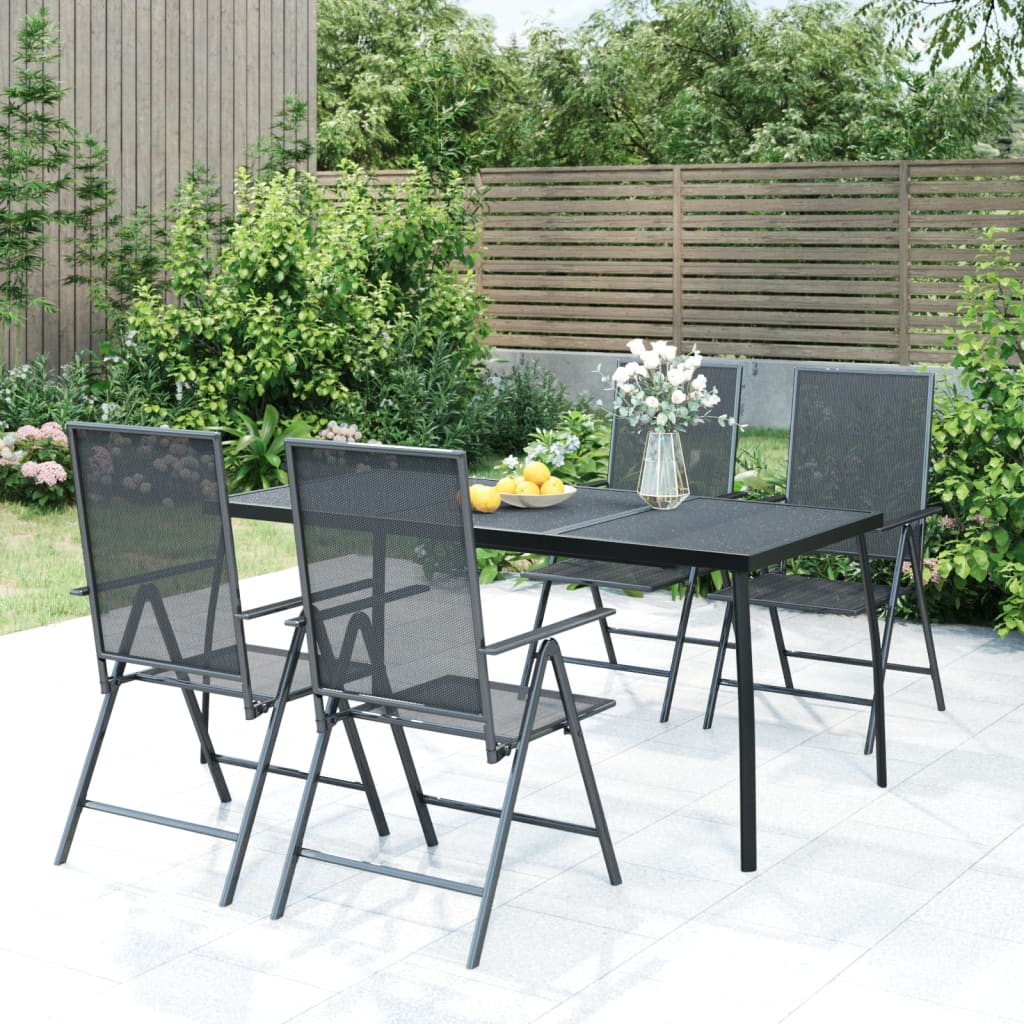 vidaXL Garden Table 50x50x72 cm Steel Mesh Anthracite