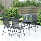 vidaXL Garden Table 50x50x72 cm Steel Mesh Anthracite