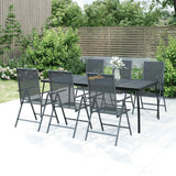 vidaXL Garden Table 50x50x72 cm Steel Mesh Anthracite