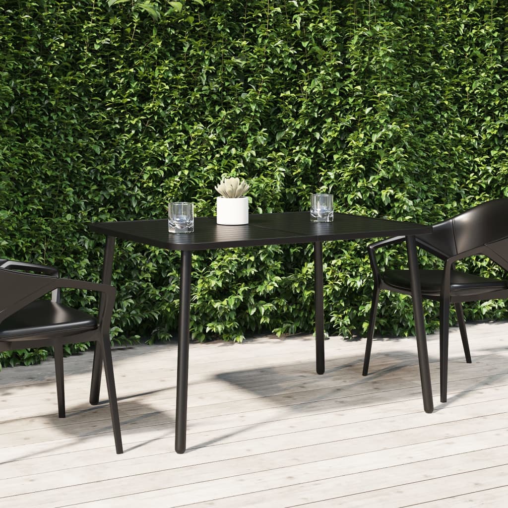 vidaXL Tuintafel 50x50x71 cm staal antracietkleurig