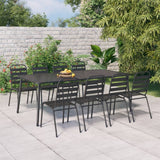 vidaXL Tuintafel 50x50x71 cm staal antracietkleurig