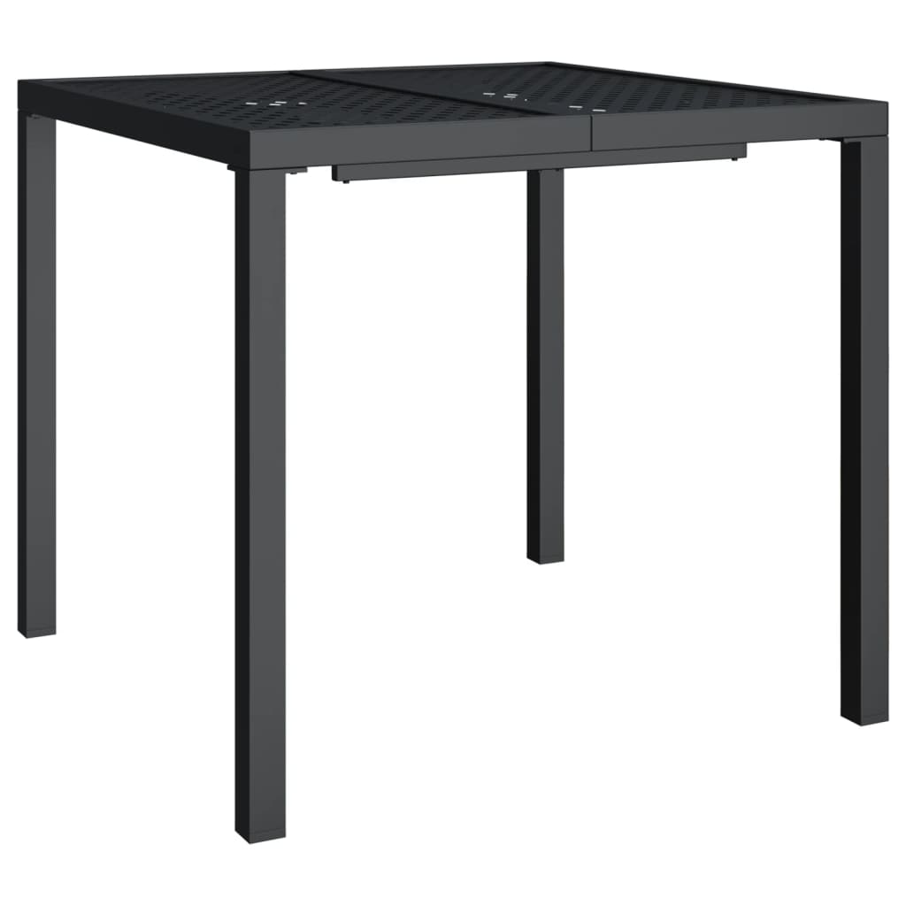 vidaXL Tuintafel 50x50x72 cm staal antracietkleurig