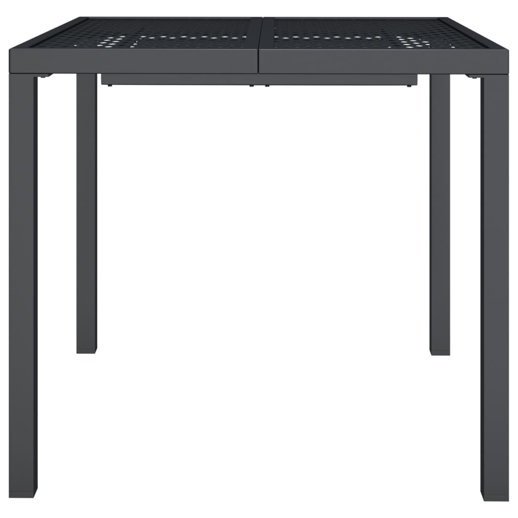 vidaXL Tuintafel 50x50x72 cm staal antracietkleurig