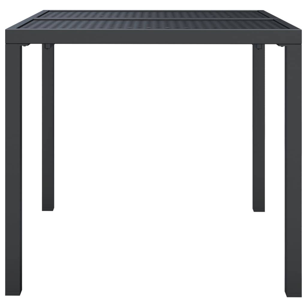 vidaXL Tuintafel 50x50x72 cm staal antracietkleurig