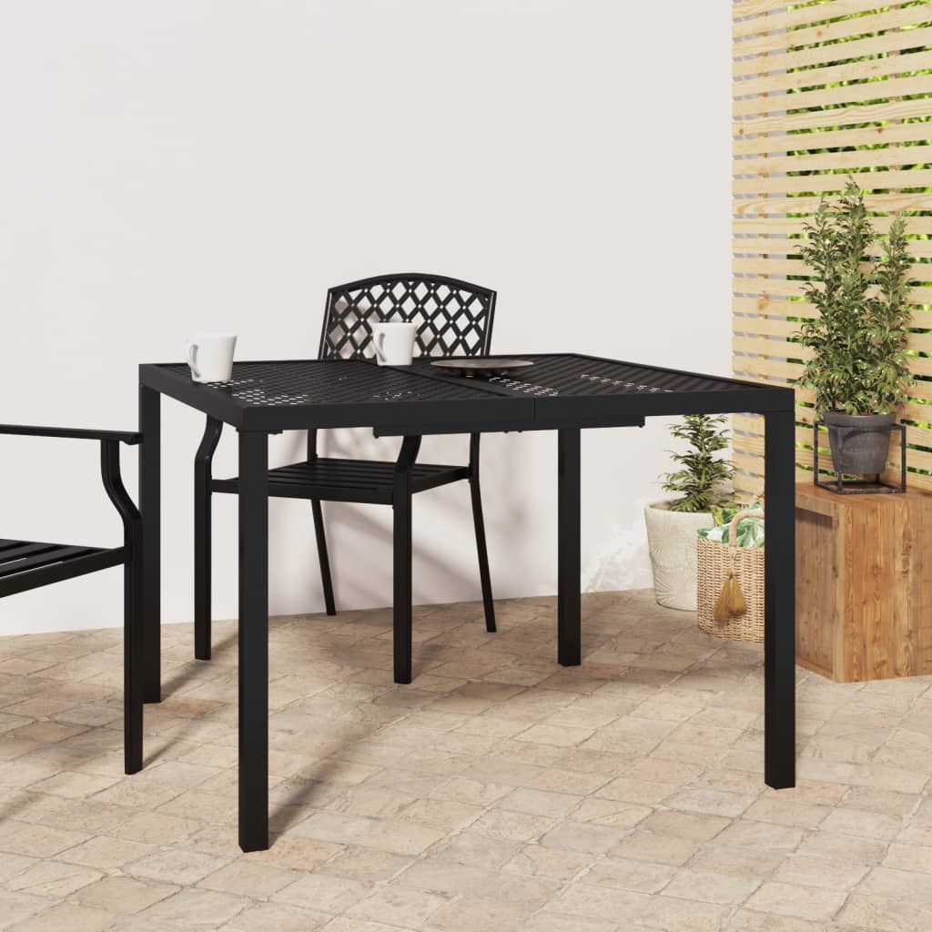 vidaXL Tuintafel 50x50x72 cm staal antracietkleurig