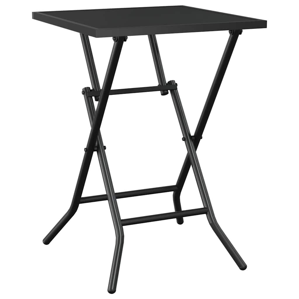 vidaXL Folding Garden Table 50x50x72 cm Mesh Steel Anthracite
