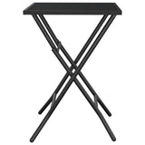 vidaXL Folding Garden Table 50x50x72 cm Mesh Steel Anthracite