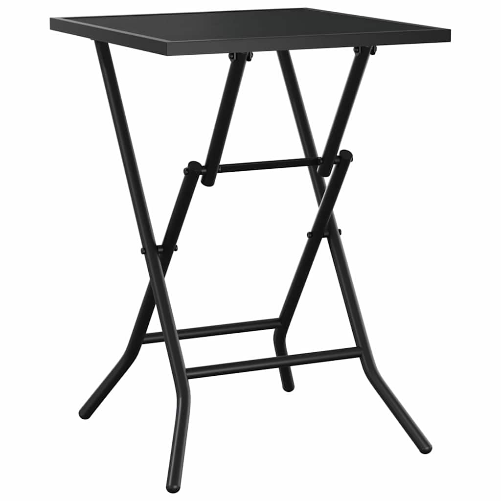vidaXL Folding Garden Table 50x50x72 cm Mesh Steel Anthracite