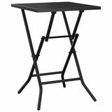 vidaXL Folding Garden Table 50x50x72 cm Mesh Steel Anthracite