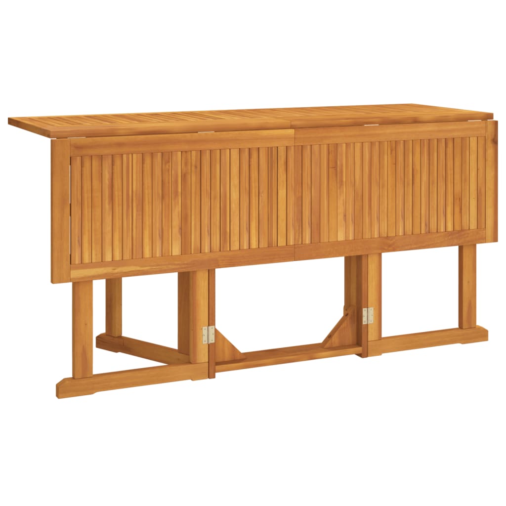 vidaXL Folding Garden Table 150x90x75 cm Solid Teak