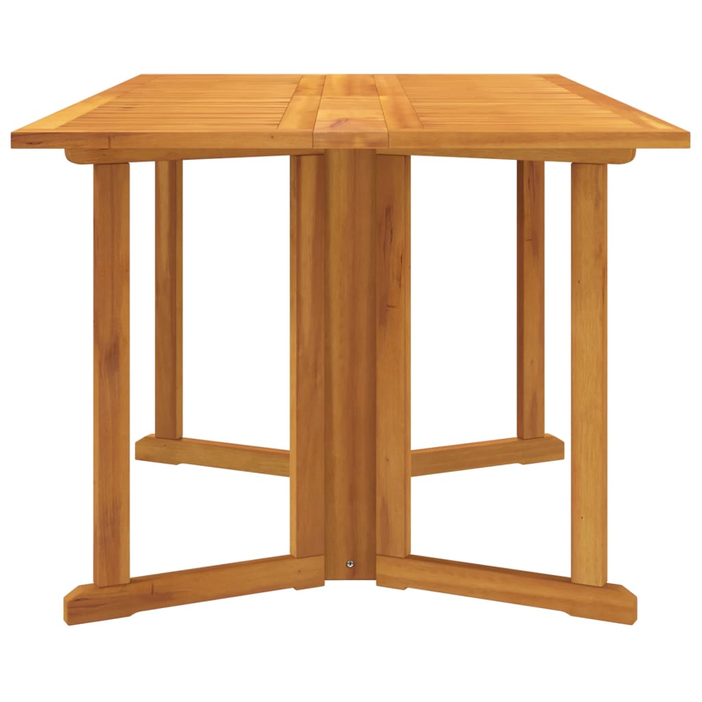 vidaXL Folding Garden Table 150x90x75 cm Solid Teak