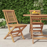 vidaXL Tuinstoelen inklapbaar 4 st 47x63x90 cm massief teakhout