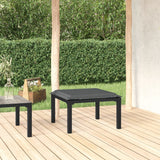 vidaXL Tuinhoekstoel met kussens poly rattan zwart en grijs