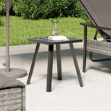 vidaXL Ligbed met kussen poly rattan grijs