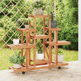 vidaXL Bloemenstandaard 110x25x96 cm massief vurenhout
