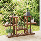 vidaXL Bloemenstandaard 110x25x96 cm massief vurenhout